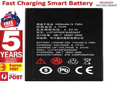 Battery For ZTE Telstra Touch 2/Flip 2 T21/ T54 T100 T106 T108 T90 T95 T96 T6 • $13.95