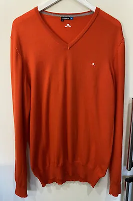 £9.99 • Buy J. Lindeberg Mens Merino Wool Orange Long Sleeve Jumper Size XXL
