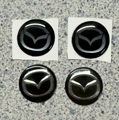 4PCS 14mm Key Fob Emblem Sticker Decal Remote Badge Car Accessories For Mazda • $8.75