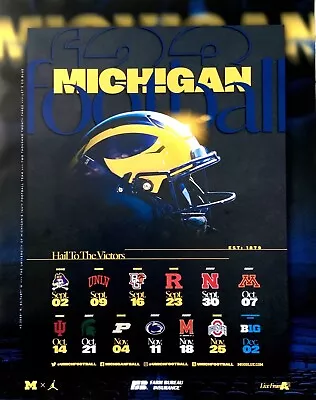 Michigan Football 2023 Schedule ￼Poster 20Wx25H • $6.95