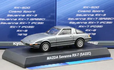 Kyosho 1/64 Rotary Engine Collection Mazda Savanna RX-7 SA22C ( FB3S ) 1985 Gray • $28
