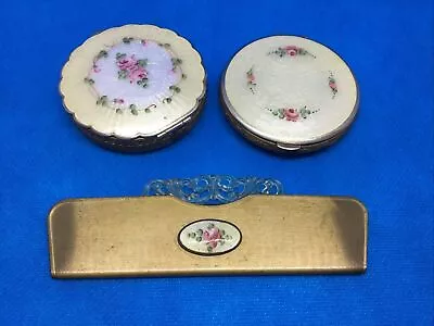 Vintage Compacts (2) And Comb Guilloche As-is • $19.99