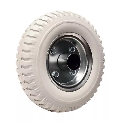 8  Puncture Proof Grey Wheel Size 2.50-4 Axle Bore 20mm Split Sack Truck Barrow • £11.16