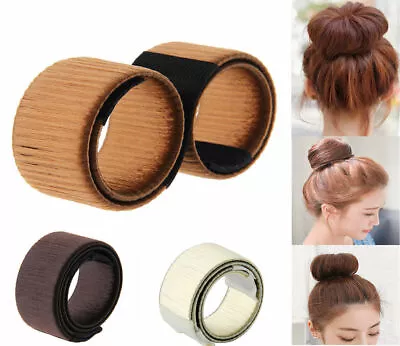 French Hair Bun Magic Bands Twist Easy Snap Tool Former DIY Styling Donut Maker • $7.29