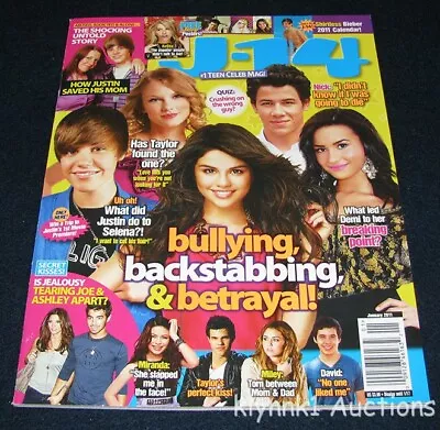 J-14 Magazine January 2011 Nick Jonas Selena Taylor Swift Joe Jonas Victoria • $14.97