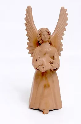 Terra Cotta Angel Holding Dove Mini Taper Candle Holder • $4.95