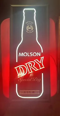 Vintage MOLSON DRY Neon (rare) • $195