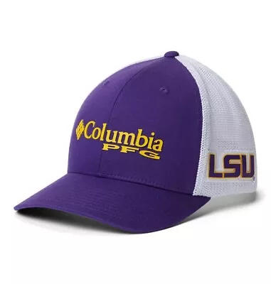 Columbia PFG Mesh Ball Cap - Lsu - LG/XL - Purple • $19.99