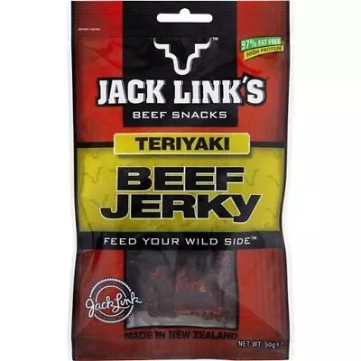 Jack Links TERIYAKI BEEF JERKY 50GM X 10 Made In New Zealand • $61.95