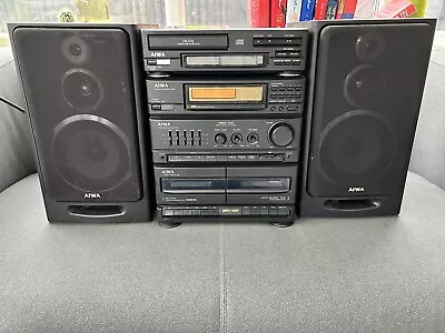 Retro Vintage Rare Aiwa NSX D3 Mini Stereo Hi-Fi System With Remote Control • £149.99