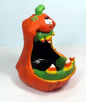 Gemmy Halloween Pumpkin  Motion Activated Candy Dispenser W/sounds See Video !! • $39.99