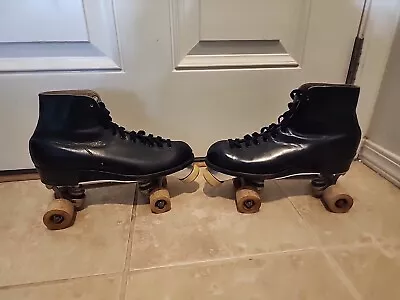 Vintage Betty Lytle Hyde Leather Roller Skates Men’s SZ 9 • $99