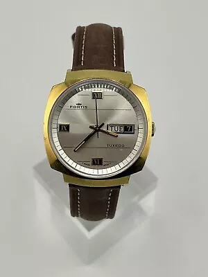 AUTHENTIC FORTIS TUXEDO SWISS AUTOMATIC MEN'S D/D 6226 VINTAGE WATCH Working • $236.27