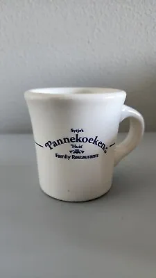 Vtg Sytje's Pannekoeken Huis Family Restaurant Ware Retro Mug White Buffalo USA • $9.09