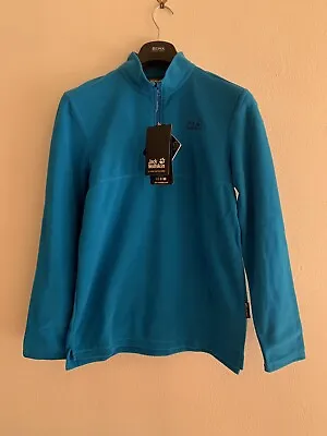 Jack Wolfskin Men's Gecko Half Zip Fleece Size S New With Tag's RRP £45 • £18