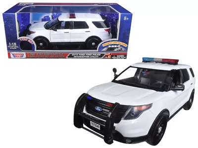 2015 Ford Police Interceptor Utility White W Flashing Light Bar Front Rear Light • $81.68