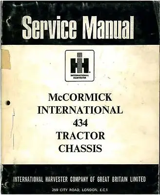 McCormick International Tractor 434 Workshop Manual • £29.99