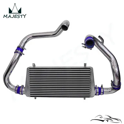 Front Mount Turbo Intercooler Kit For Nissan 240SX 180SX S13 CA18DET 89-94 Blue • $341.21