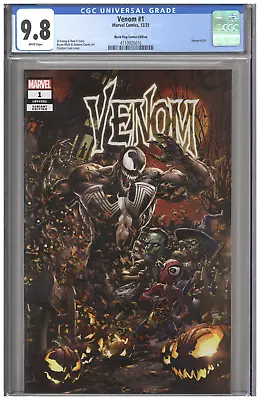 Venom #1 CGC 9.8 Black Flag Comics Clayton Crain Variant Edition Halloween Cover • $99.99