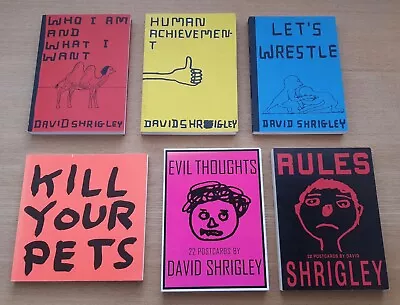 David Shrigley Collection Of Four Books And Two Postcard Books Very Good • £20