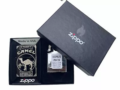 Genuine Zippo Lighter &pipe Insert Combo Camel Design Promotional Product Rare • $189.95