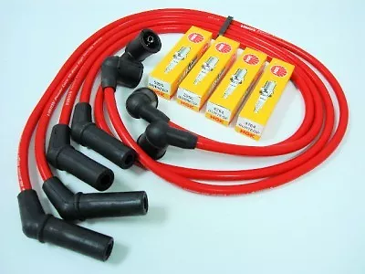 Mazda Rx7 Turbo Ii 2 Spark Wires Ngk Platinum Plugs Red • $59.88