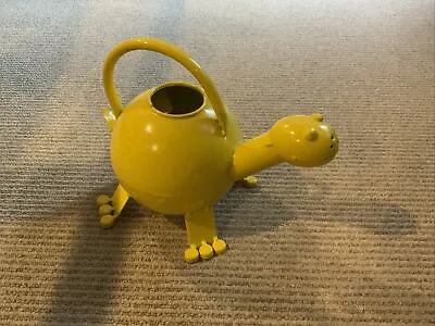 Cute Yellow Metal Turtle Watering Can • $14.99