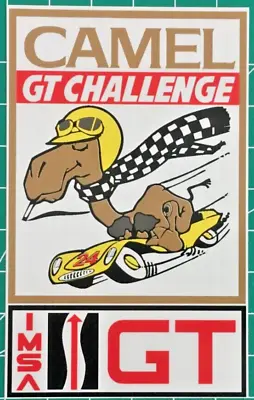 Vintage Sports Car Racing Sticker - IMSA Camel GT Challenge Racing - Smokin' Joe • $5