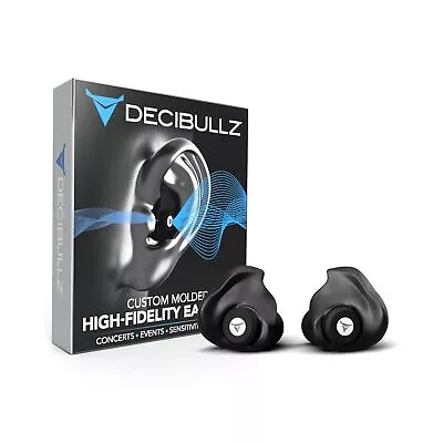 Decibullz Custom Molded High Fidelity Earplugs For Concerts Musicians And N... • $53.99