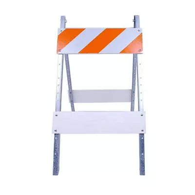 Traffic Control Barricade 8 Inch Metal Legs Galvanize Roll Form Steel Sign Stand • $49.90