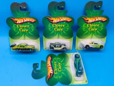 Lot Of 4 Hot Wheels Die Cast Clover Cars • $25