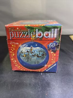 Ravensburger 3D Christmas Puzzle Ball Ornament 60 Pieces 2008 Sealed Ornament • $24.95