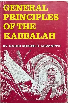 General Principles Of The Kabbalah By Rabbi Moses Luzzatto (Hardcover 1970) • $50