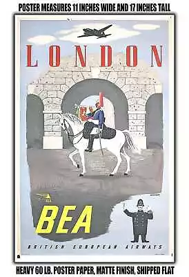 11x17 POSTER - 1955 London BEA British European Airways • $16.16