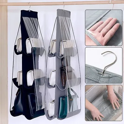 New Handbag Storage Holder Artifact Bag Hanging Shelf Organizer Wardrobe Closet • £4.29