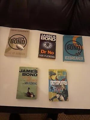 James Bond  Paper Back Books Pan You Only Live Twice 3rd Edition 1964 + 4 Others • £7.50