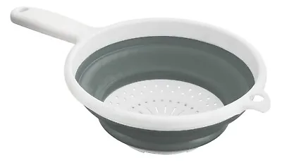 22cm Collapsible Colander Vegetable Strainer Food Salad Plastic Kitchen Sieve • £5.99