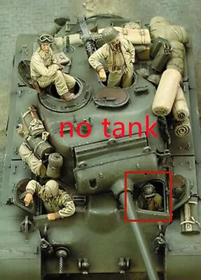 1/35 Resin Figures Model Kit WW II US Tank Crew 4 Man Unassembled Unpainted • $20.20