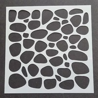 Pebbles Stones Rocks Mixed Media Stencil Mask Template • £2.99