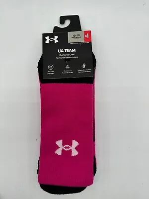 One Pair New Under Armour Ua Team Mens Cushioned Over The Calf Socks  L-xlarge • $9.99