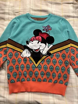 *RARE* Minnie Mouse Colorful Sweater | S-M • $39.99