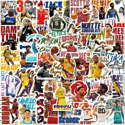 $7.99 • Buy NBA & Others Sport Stickers Collection Vinyl Decal Skateboard Laptop Waterpro ZZ