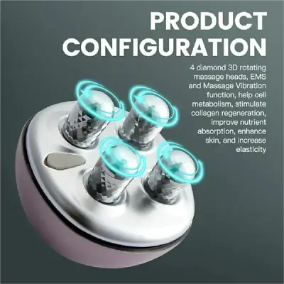 Face Massager Rotate Roller EMS Microcurrent Facial Lifting Devices Homeuse • $24.89