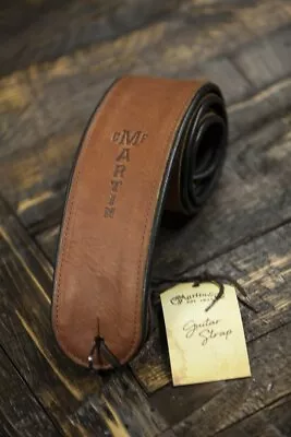 Martin Premium Brown Rolled Leather Guitar Strap (18A0028) • $104.99