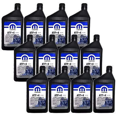 Fits-JEEP DODGE CHRYSLER ATF+4 AUTOMATIC TRANSMISSION FLUID CASE OF 12 QUARTS... • $103.89