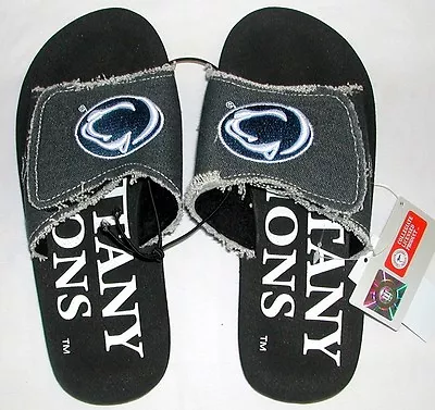 Penn State Nittany Lions Slide Shoes Sandals Shower Unisex Nwt Flip Flops • $19.99