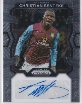 Christian Benteke Base Autograph Prizm Epl Soccer 2023-24 Aston Villa Mint • $18