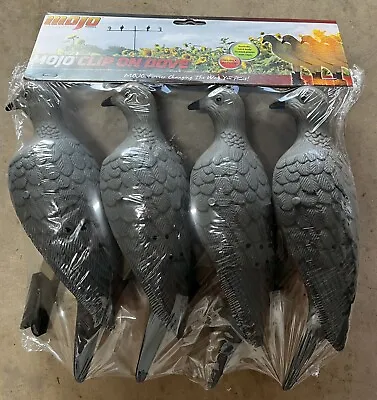 $19.95 • Buy Dove Decoys Clip On Set Of 4 By Mojo New Sealed HW9004