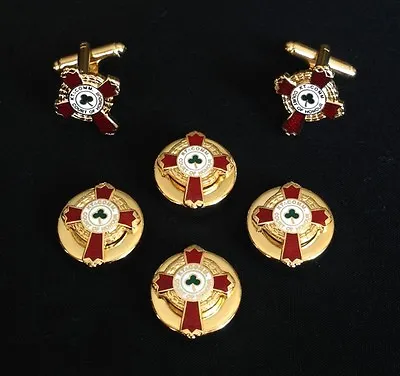 K.C.C.H. Button Cover & Cuff Link Set (KCCH-BCL) • $24.50