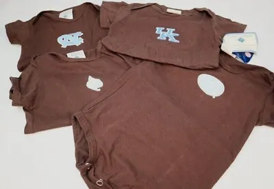 Baby Bodysuits NCAA College Team One-Piece Shirts Tees Romper Unisex Chocolate • $10.97